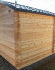 Dundalk LeisureCraft Canadian Timber Georgian Cabin Sauna with Porch