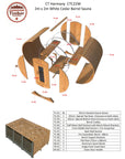 Dundalk LeisureCraft Canadian Timber Harmony Barrel Sauna