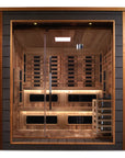 Karlstad 6 Person Outdoor-Indoor PureTech Hybrid Full Spectrum Sauna – Canadian Red Cedar Interior