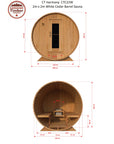 Dundalk LeisureCraft Canadian Timber Harmony Barrel Sauna