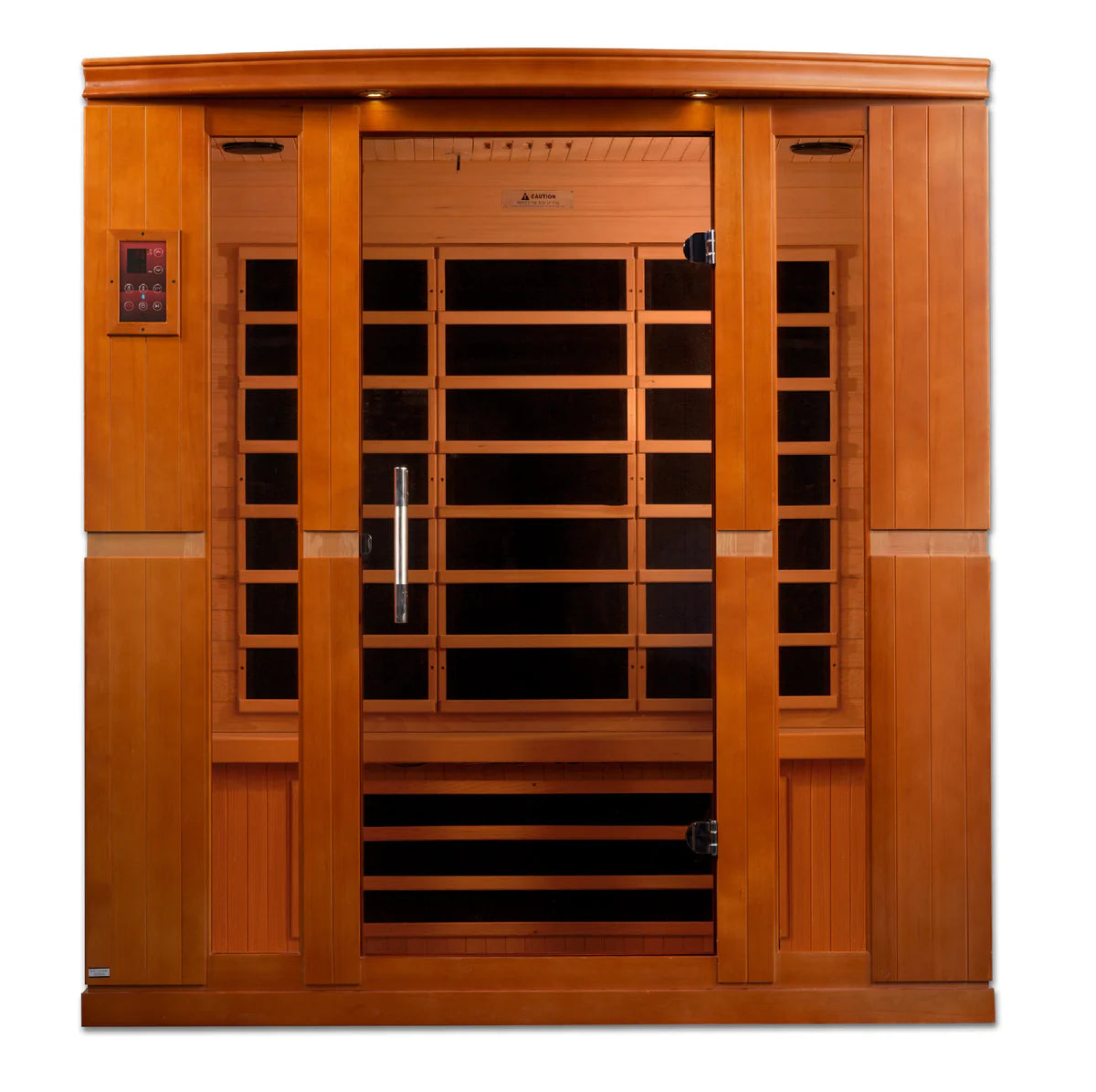 Dynamic Bergamo 4 Person Low EMF - Far Infrared Sauna - Natural Hemlock