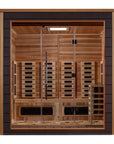 Visby 3 Person Outdoor-Indoor PureTech Hybrid Full Spectrum Sauna – Canadian Red Cedar Interior