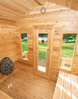 Dundalk LeisureCraft Canadian Timber Georgian Cabin Sauna with Porch