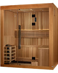 2025 "Copenhagen Edition" 3 Person Traditional Sauna Canadian Red Cedar Interior and Pacific Premium Clear Cedar Exterior