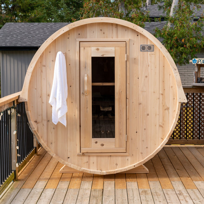 Dundalk LeisureCraft Canadian Timber Harmony Barrel Sauna