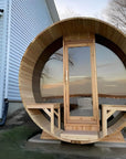 Dundalk LeisureCraft Clear Cedar Barrel Saunas