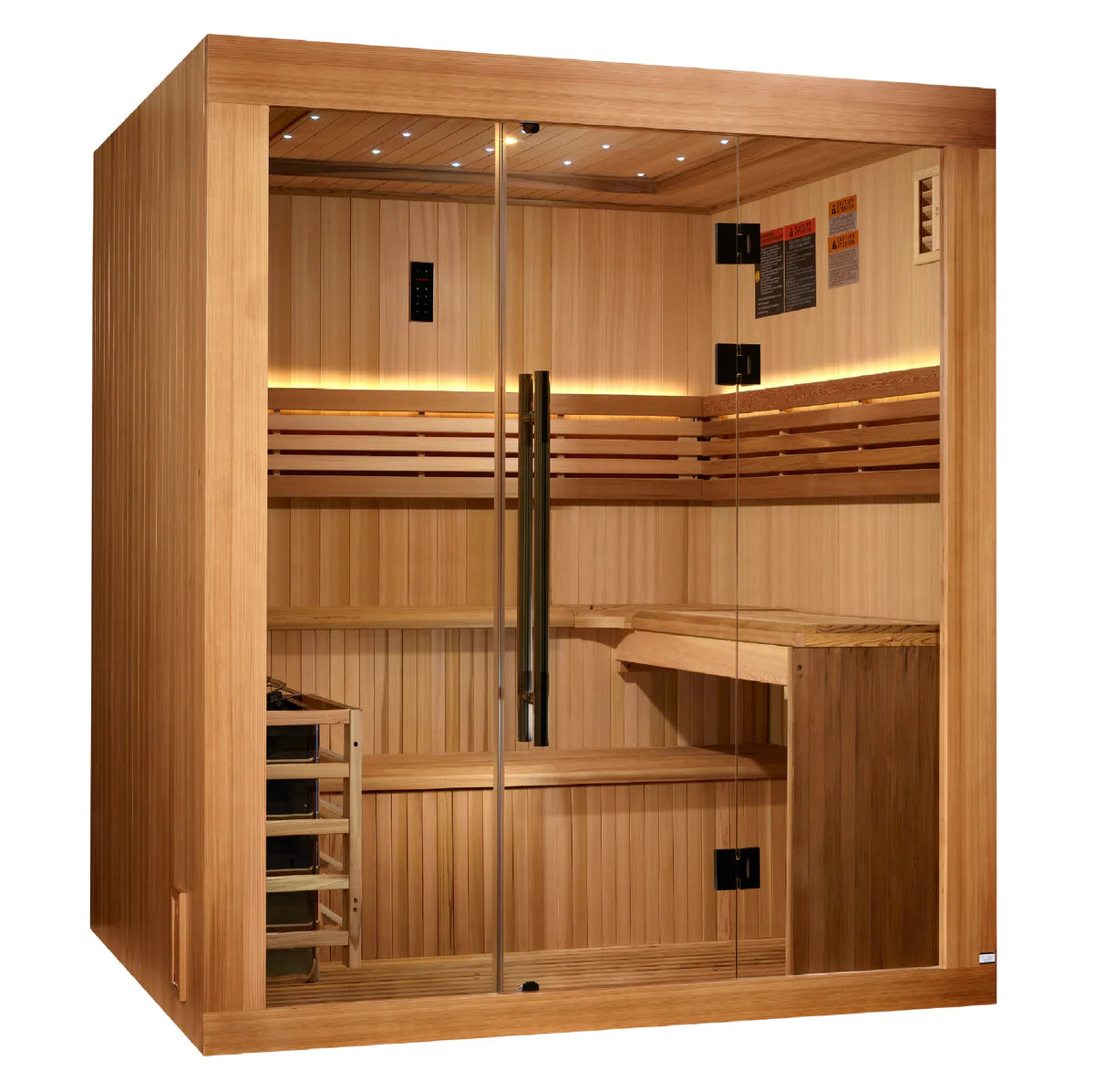2025 Osla Edition 6 Person Traditional Sauna - Canadian Red Cedar Interior and Pacific Premium Clear Cedar Exterior