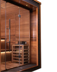 Golden Designs Bergen 6 Person Outdoor-Indoor Traditional Sauna - Canadian Red Cedar Interior
