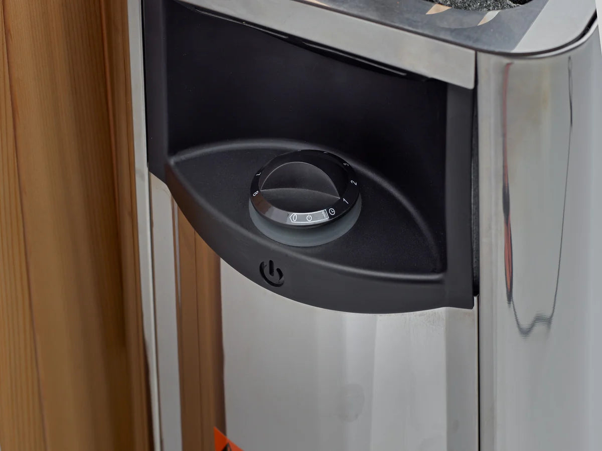 Visby 3 Person Outdoor-Indoor PureTech Hybrid Full Spectrum Sauna – Canadian Red Cedar Interior
