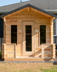 Dundalk LeisureCraft Canadian Timber Georgian Cabin Sauna with Porch