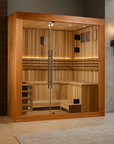 2025 "Copenhagen Edition" 3 Person Traditional Sauna Canadian Red Cedar Interior and Pacific Premium Clear Cedar Exterior