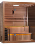 Kuusamo 6 Person Traditional Sauna - Canadian Red Cedar Interior