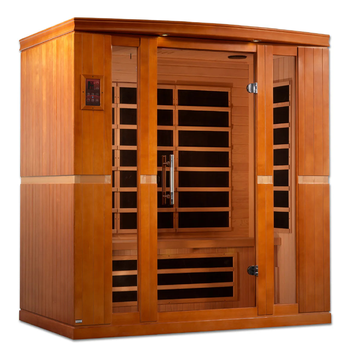 Dynamic Bergamo 4 Person Low EMF - Far Infrared Sauna - Natural Hemlock