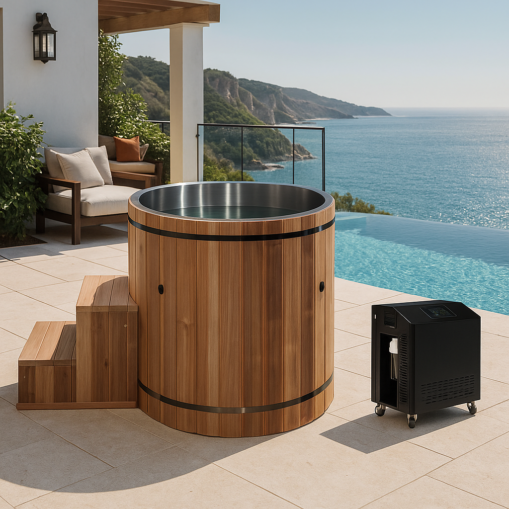 Dynamic Cold Therapy Barrel 304 Stainless Steel Cold Plunge