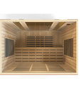 Dynamic Bergamo 4 Person Low EMF - Far Infrared Sauna - Natural Hemlock