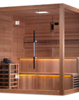 Kuusamo 6 Person Traditional Sauna - Canadian Red Cedar Interior