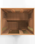 Maxxus Montilemar 3 Person Near Zero EMF - FAR Infrared Sauna - Canadian Red Cedar