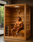 Hanko 2-3 Person Traditional Sauna - Canadian Red Cedar Interior