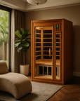 Dynamic Barcelona Elite Ultra Low EMF - Far Infrared Sauna - Natural Hemlock