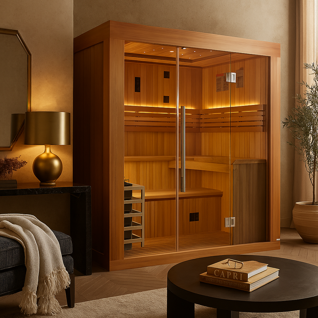 2025 Osla Edition 6 Person Traditional Sauna - Canadian Red Cedar Interior and Pacific Premium Clear Cedar Exterior