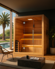 Kuusamo 6 Person Traditional Sauna - Canadian Red Cedar Interior