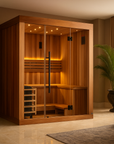 2025 "Copenhagen Edition" 3 Person Traditional Sauna Canadian Red Cedar Interior and Pacific Premium Clear Cedar Exterior