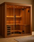 2025 "Copenhagen Edition" 3 Person Traditional Sauna Canadian Red Cedar Interior and Pacific Premium Clear Cedar Exterior