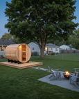 Zurich 4 Person Traditional Steam Barrel Sauna