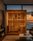 2025 "Copenhagen Edition" 3 Person Traditional Sauna Canadian Red Cedar Interior and Pacific Premium Clear Cedar Exterior