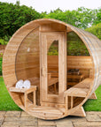 Dundalk LeisureCraft Clear Cedar Barrel Saunas