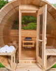Dundalk LeisureCraft Clear Cedar Barrel Saunas