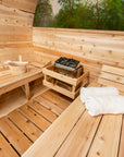 Dundalk LeisureCraft Clear Cedar Barrel Saunas
