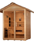 Golden Designs Carinthia 3 Person Hybrid PureTech™ Full Spectrum IR Outdoor Sauna - Canadian Hemlock