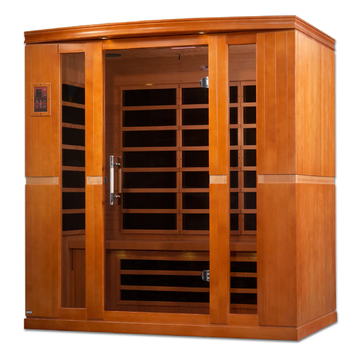 Dynamic Bergamo 4 Person Low EMF - Far Infrared Sauna - Natural Hemlock