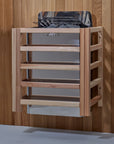 Nora 2 Person Outdoor-Indoor PureTech Hybrid Full Spectrum Sauna – Canadian Red Cedar Interior