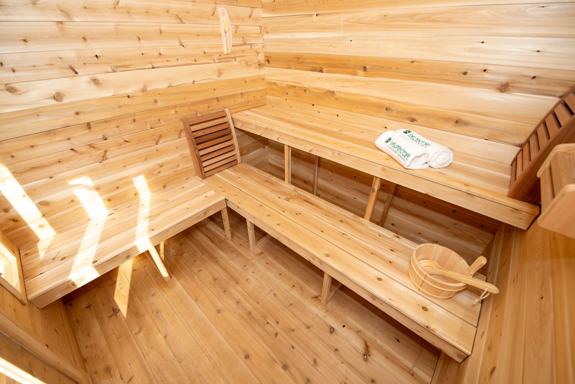 Georgian Cabin Sauna with Porch