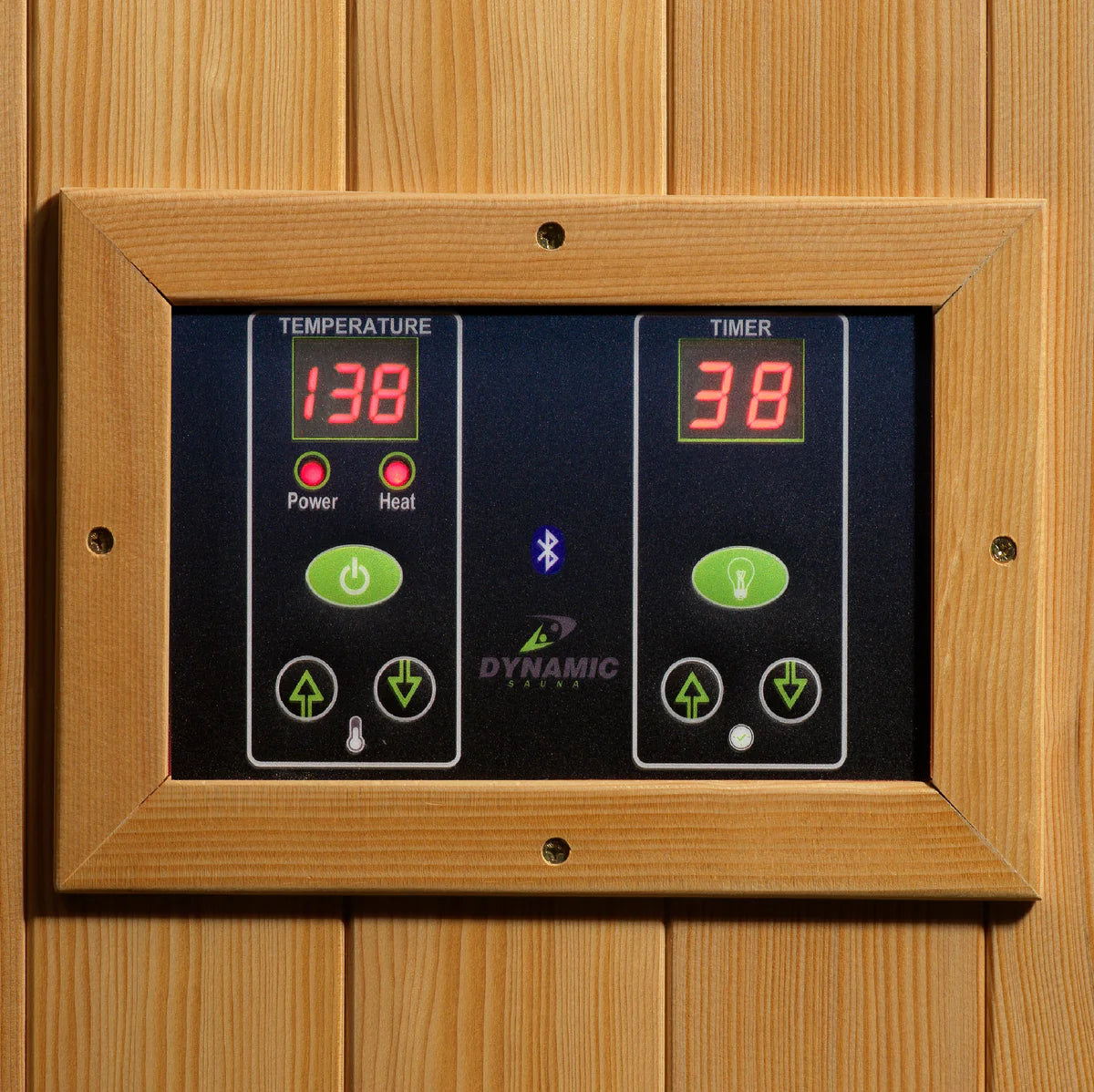 Dynamic Gracia 1-2 Person Low EMF - FAR Infrared Sauna - Natural Hemlock