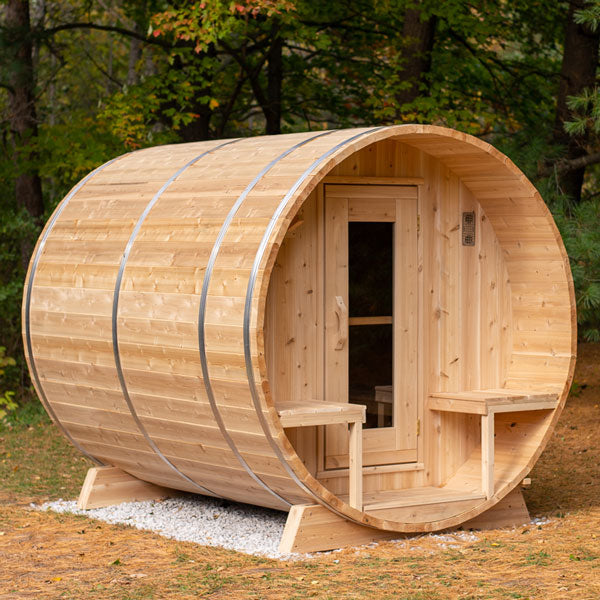 Dundalk LeisureCraft Canadian Timber Serenity Barrel Sauna