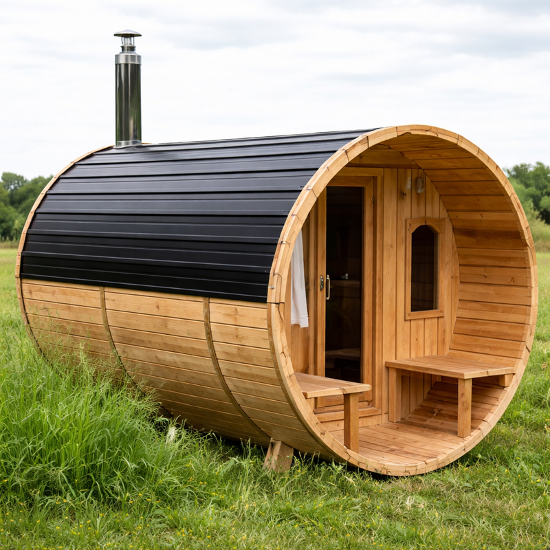 Dundalk LeisureCraft Canadian Timber Harmony Barrel Sauna