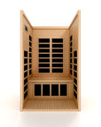 Dynamic Gracia 1-2 Person Low EMF - FAR Infrared Sauna - Natural Hemlock