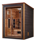 Nora 2 Person Outdoor-Indoor PureTech Hybrid Full Spectrum Sauna – Canadian Red Cedar Interior