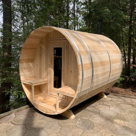 Dundalk LeisureCraft Canadian Timber Serenity Barrel Sauna