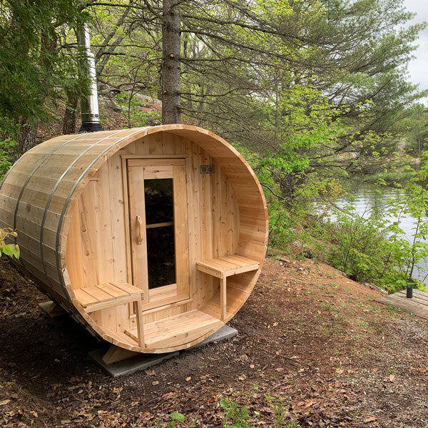 Dundalk LeisureCraft Canadian Timber Serenity Barrel Sauna