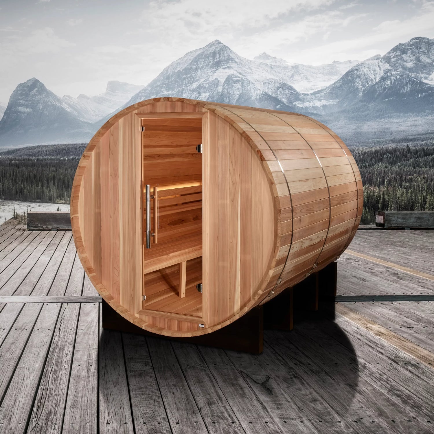 Golden Designs 4-Person Barrel Sauna