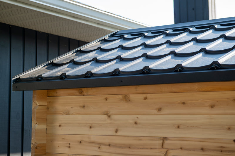 Dundalk LeisureCraft Canadian Timber Georgian Cabin Sauna with Porch