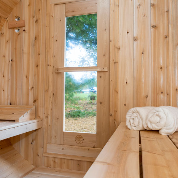 Dundalk LeisureCraft Canadian Timber Serenity Barrel Sauna