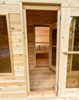 Dundalk LeisureCraft Canadian Timber Georgian Cabin Sauna with Changeroom