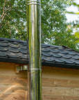 Dundalk LeisureCraft Canadian Timber Georgian Cabin Sauna with Changeroom