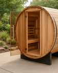 Moritz 2 Person Barrel Traditional Steam Sauna – Pacific Cedar