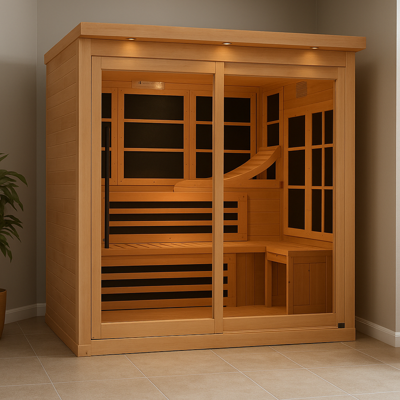 Near Zero EMF Far Infrared 6 Person Sauna